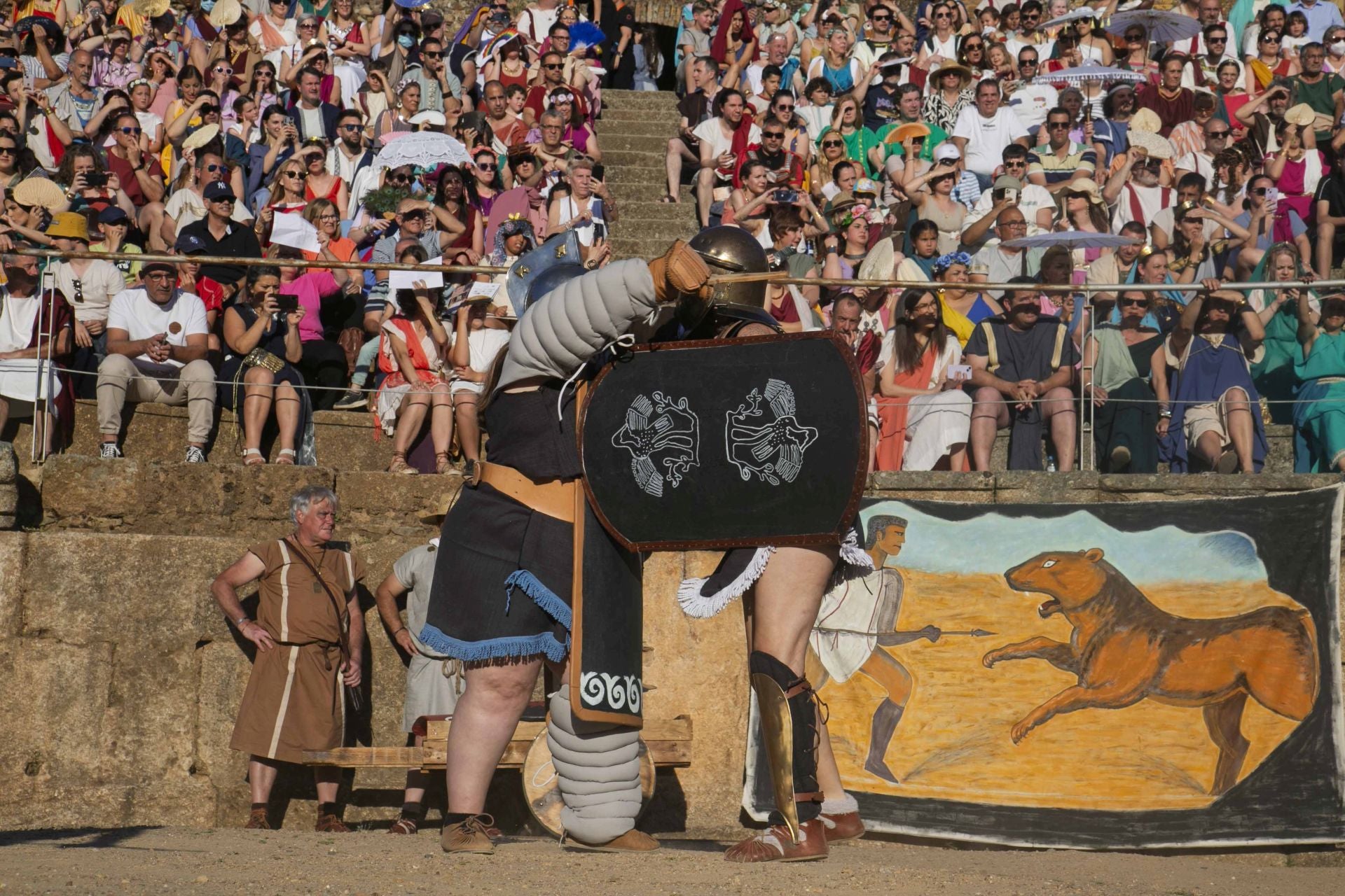 Fotos | Lucha de gladiadores en Emerita Lvdica 2025