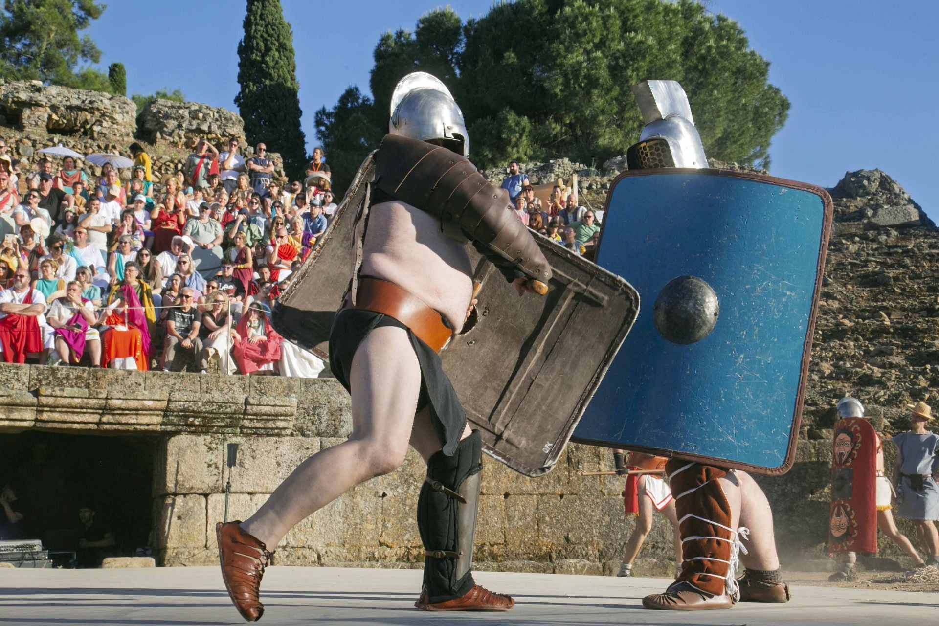 Fotos | Lucha de gladiadores en Emerita Lvdica 2025