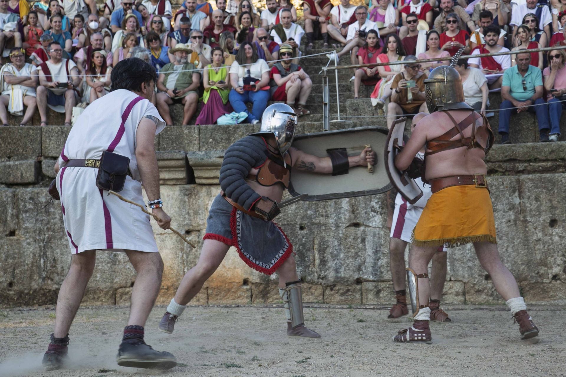 Fotos | Lucha de gladiadores en Emerita Lvdica 2025