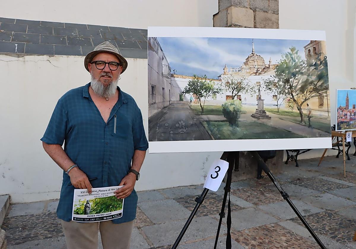 Obra ganadora del certamen de pintura de Jerez de los Caballeros.