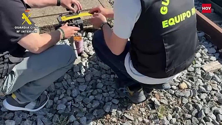 Operación de la Guardia Civil contra el robo de cable de cobre en vías férreas