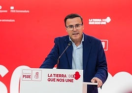 Miguel Ángel Gallardo, este lunes en rueda de prensa.