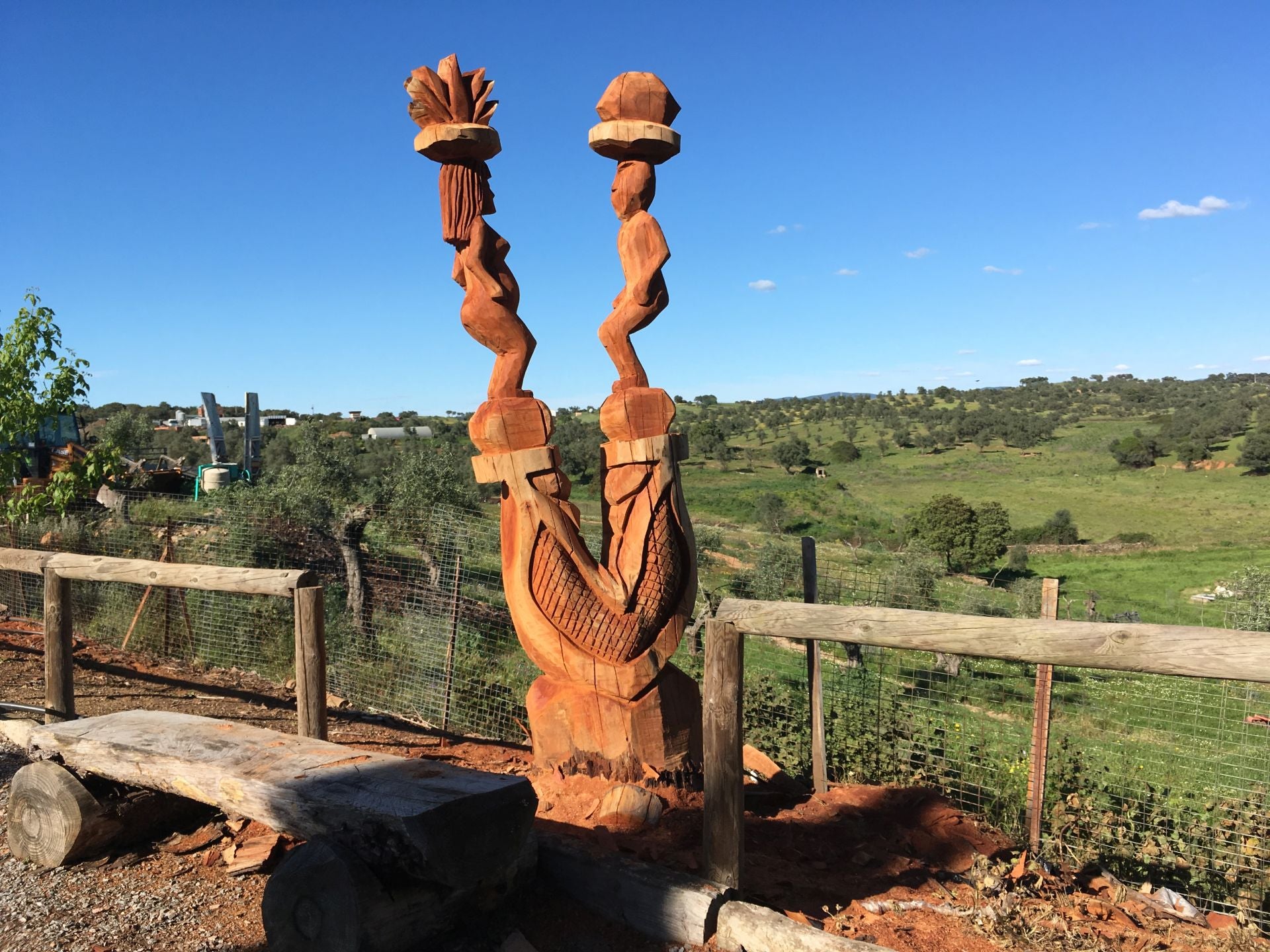 Fotos | Lupe Arévalo, campeona de talla con motosierra