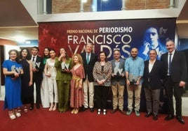 Premiados y autoridades en la última edición del Francisco Valdés.