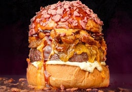 'Multiorgásmica', la hamburguesa favorita del certamen 'The Champions Burguer' celebrado en Badajoz.