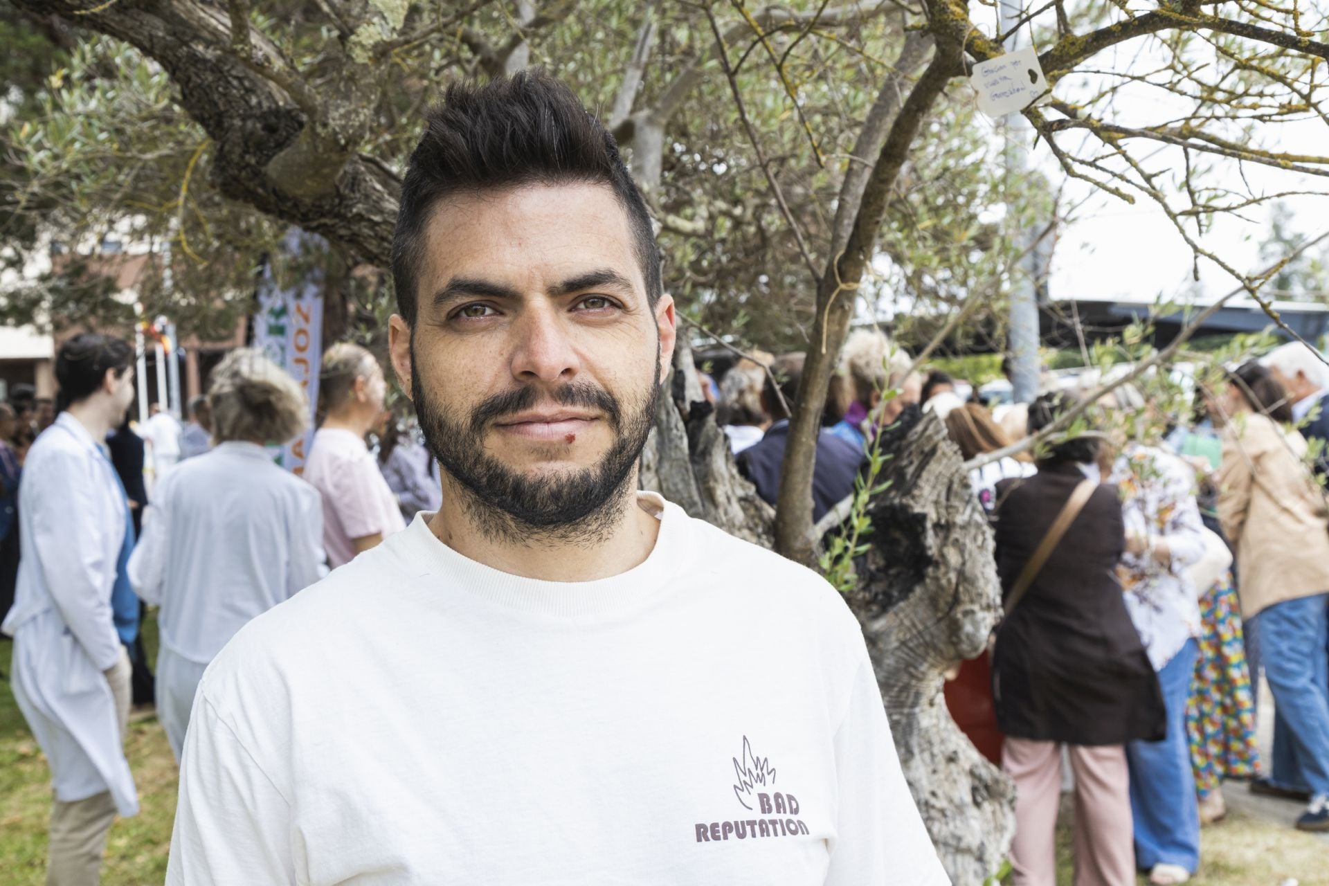 Francisco Barrena en el acto que Alcer celebró por el día del donante.