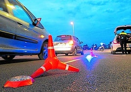Control de la Policía Local de Badajoz.