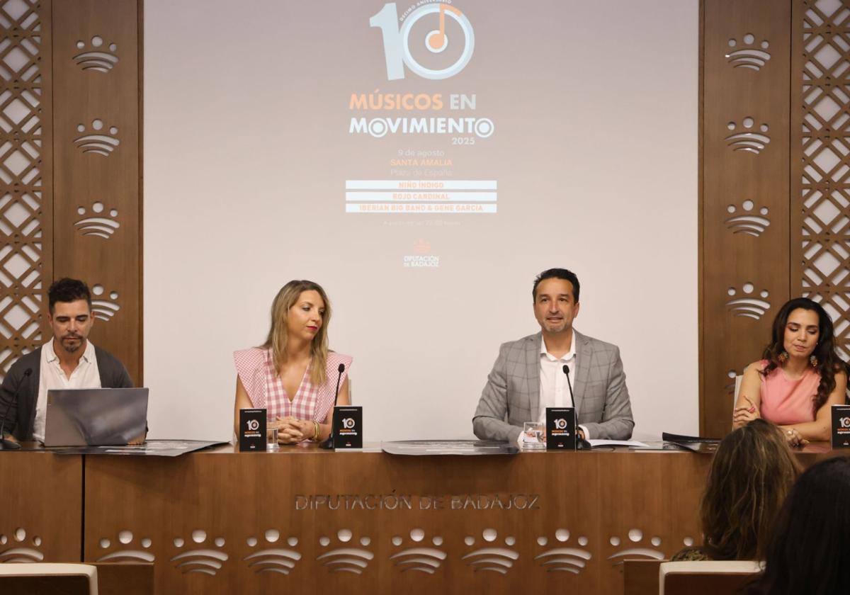 Presentación del Festival Músicos en Movimiento, este miércoles en la Diputación.