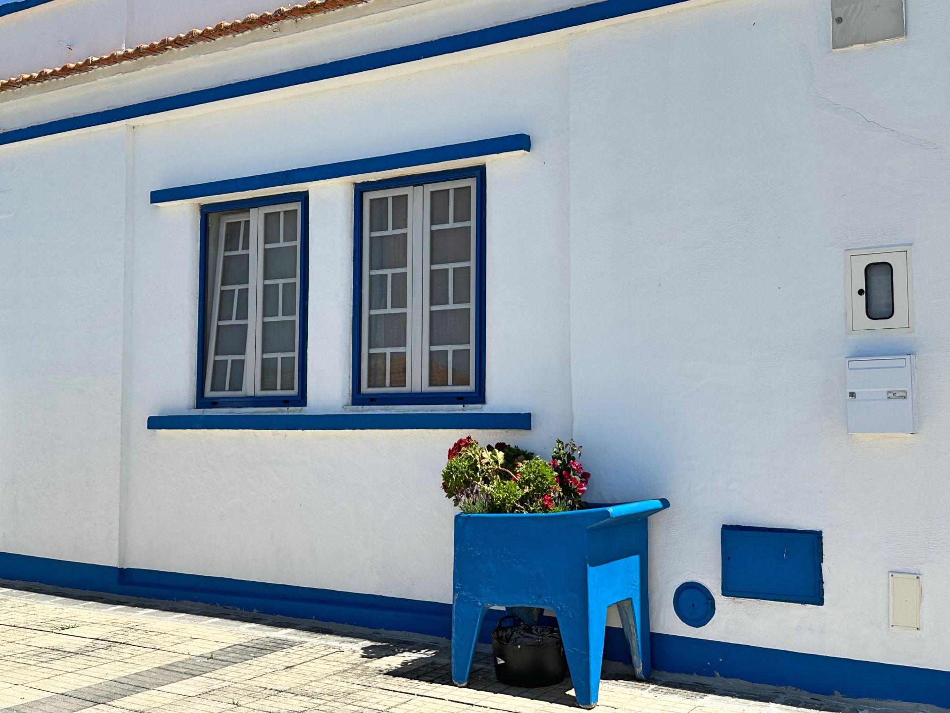 La aldea azul y blanca de Santa Susana, perteneciente al municipio alentejano de Alcácer do Sal.