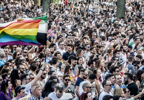 Asistentes a uno de los conciertos celebrados con motivo de Los Palomos.