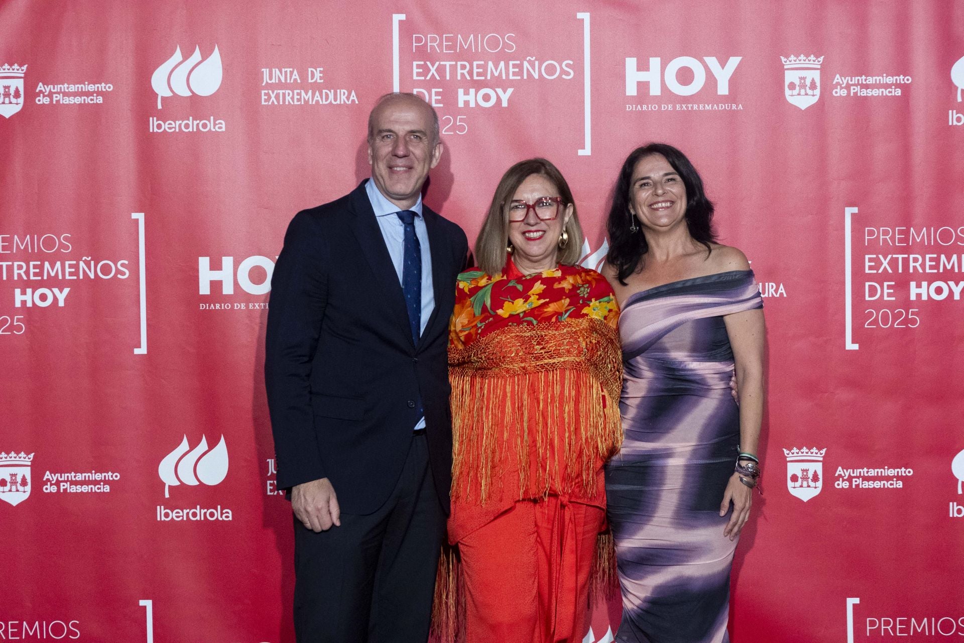 Francisco Pantín, Mercedes Morán y Candelaria Carrera.