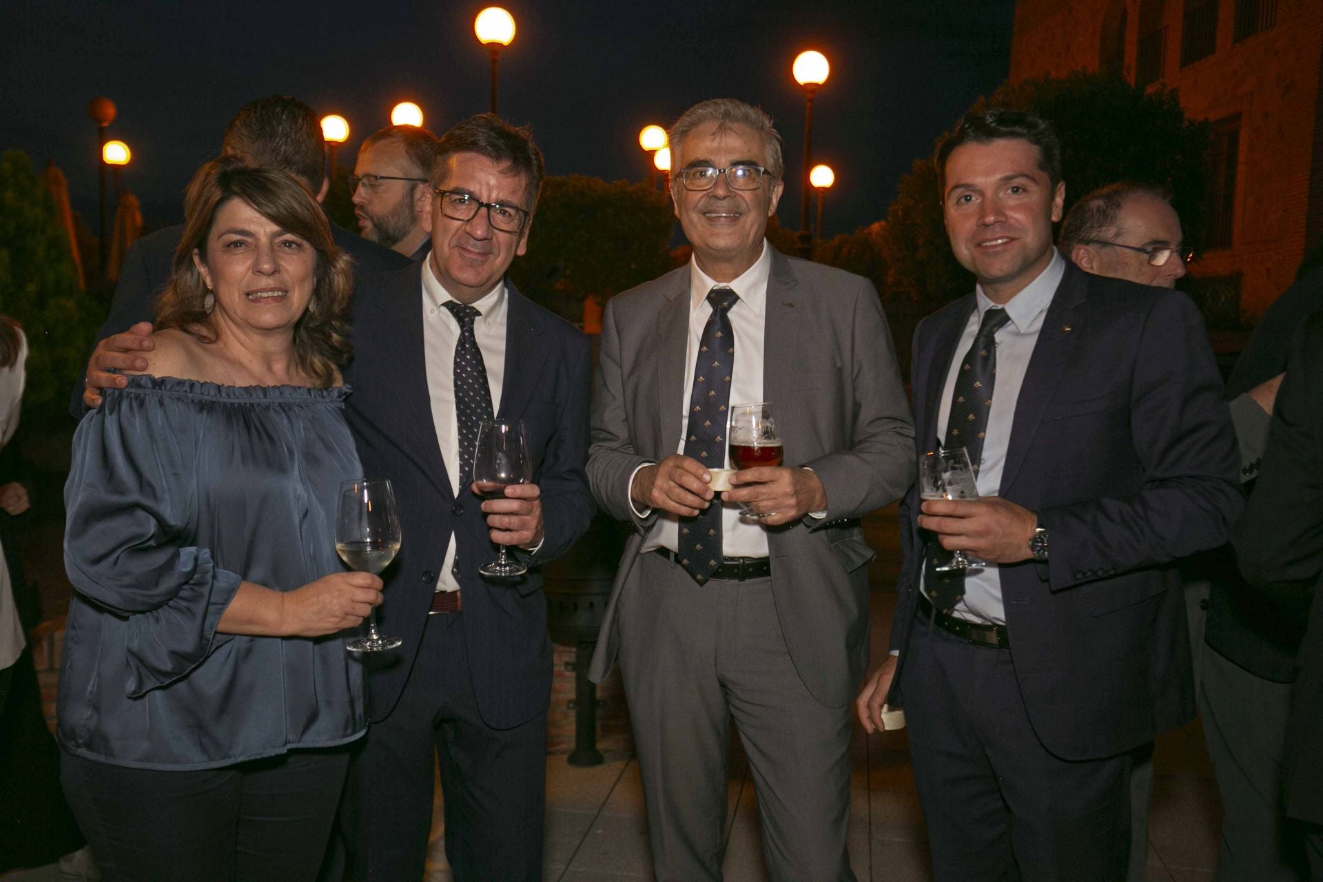Milagros Garrido, Marcial Herrero, Jesús Lamas y Alfonso Pardo.
