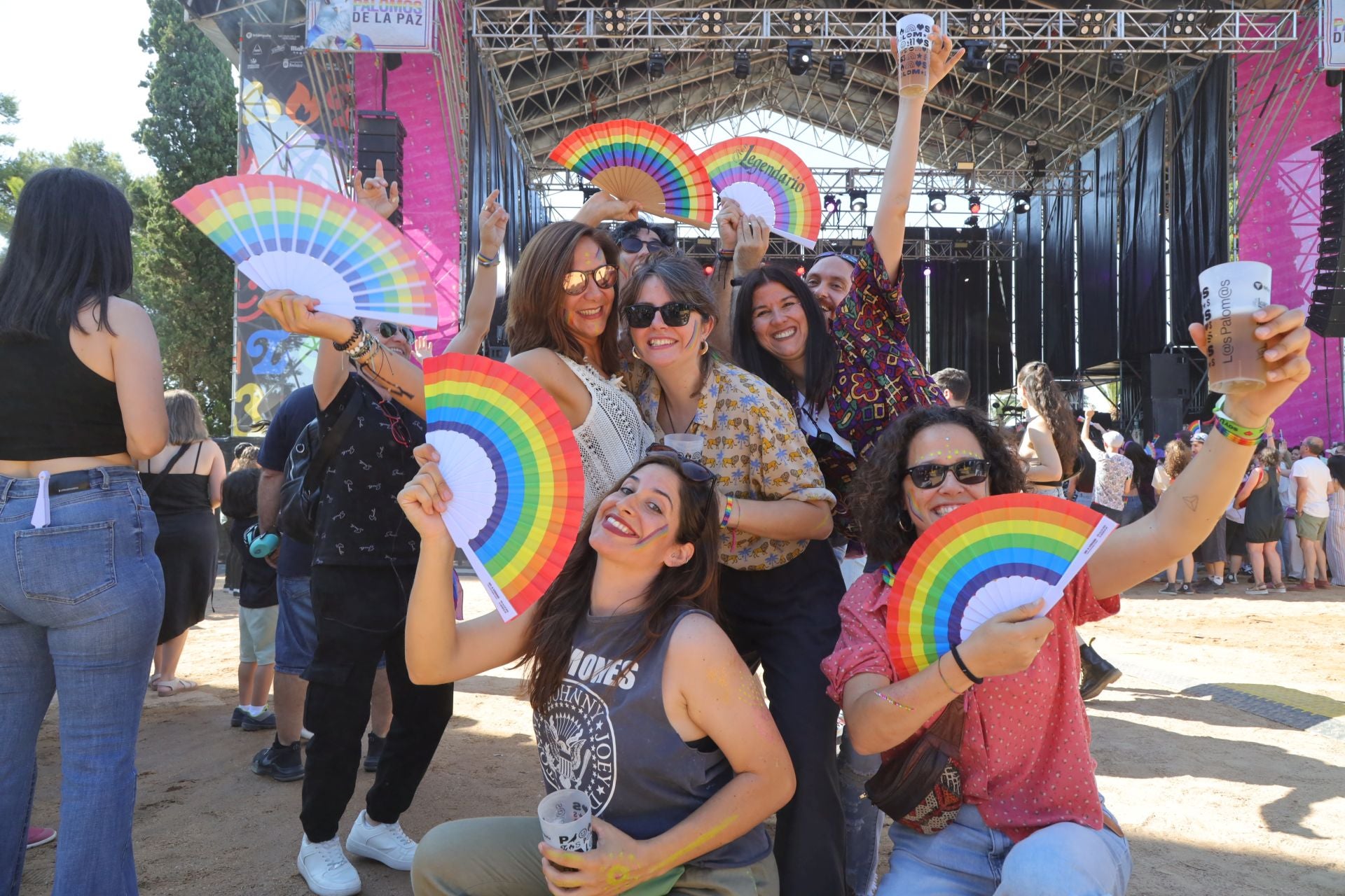 Las mejores imágenes de la fiesta de Los Palomos en Badajoz