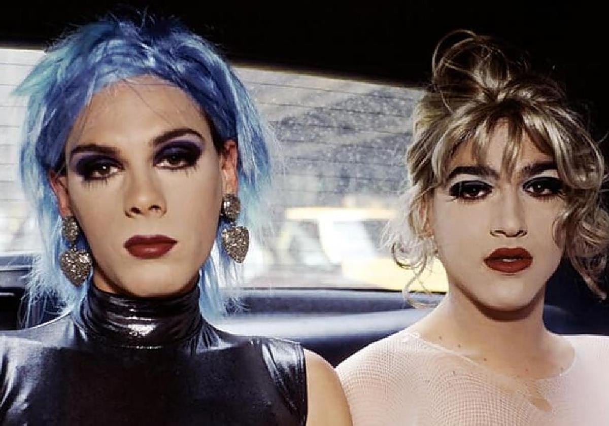 'Misty y Jimmy Paulete en taxi en Nueva Yoprk', 1991, de Nan Goldin.
