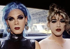 'Misty y Jimmy Paulete en taxi en Nueva Yoprk', 1991, de Nan Goldin.