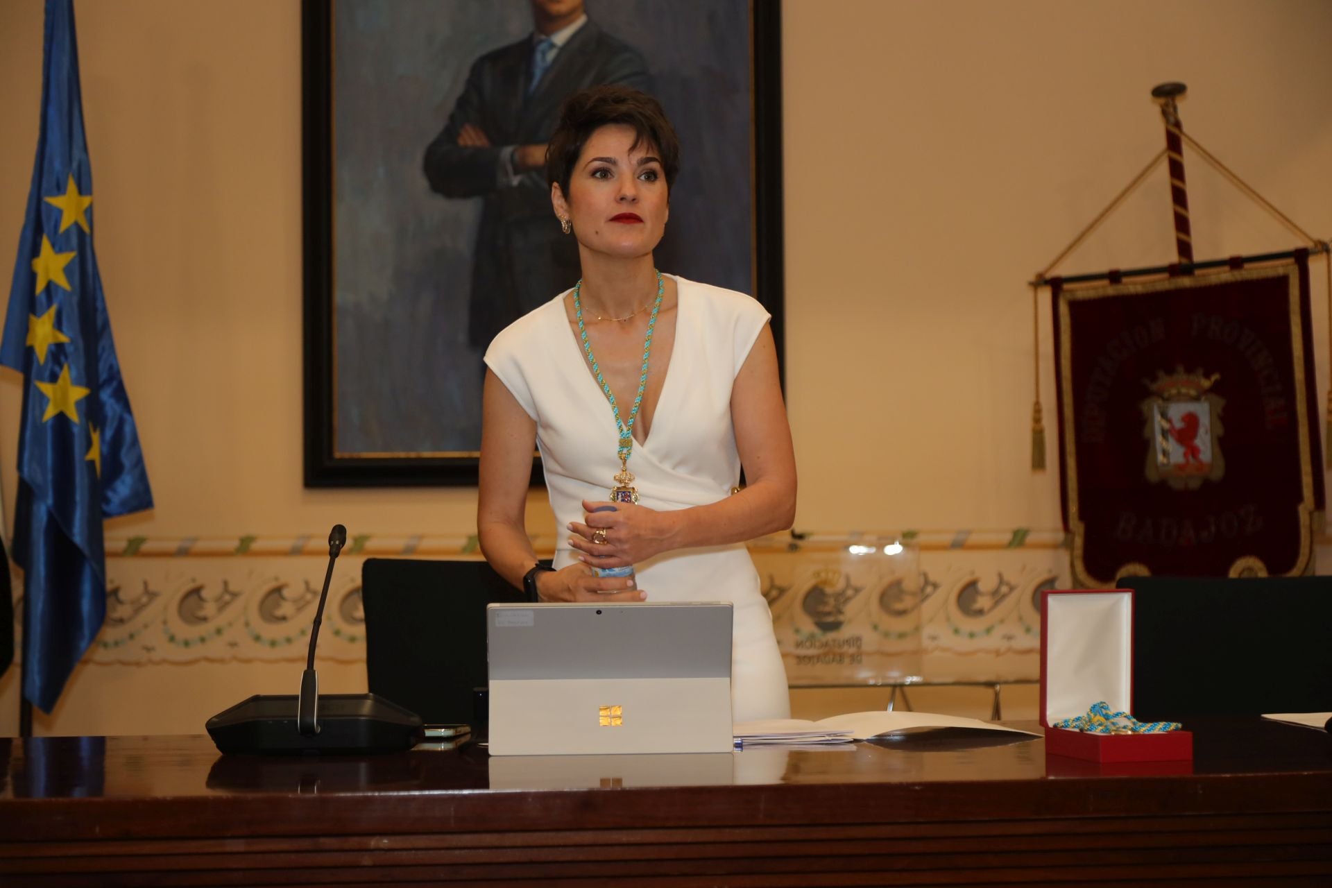 Toma de posesión de Raquel del Puerto como presidenta de la Diputación de Badajoz, en imágenes