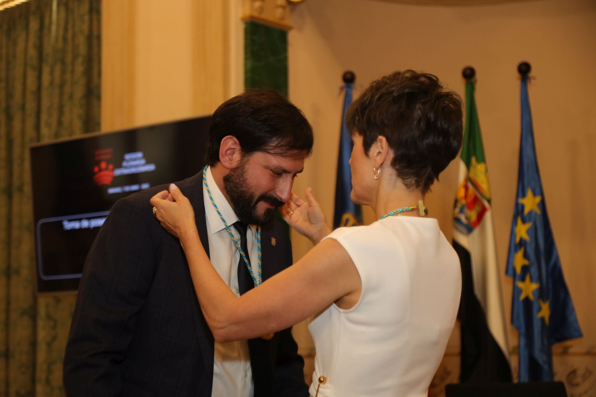 Toma de posesión de Raquel del Puerto como presidenta de la Diputación de Badajoz, en imágenes