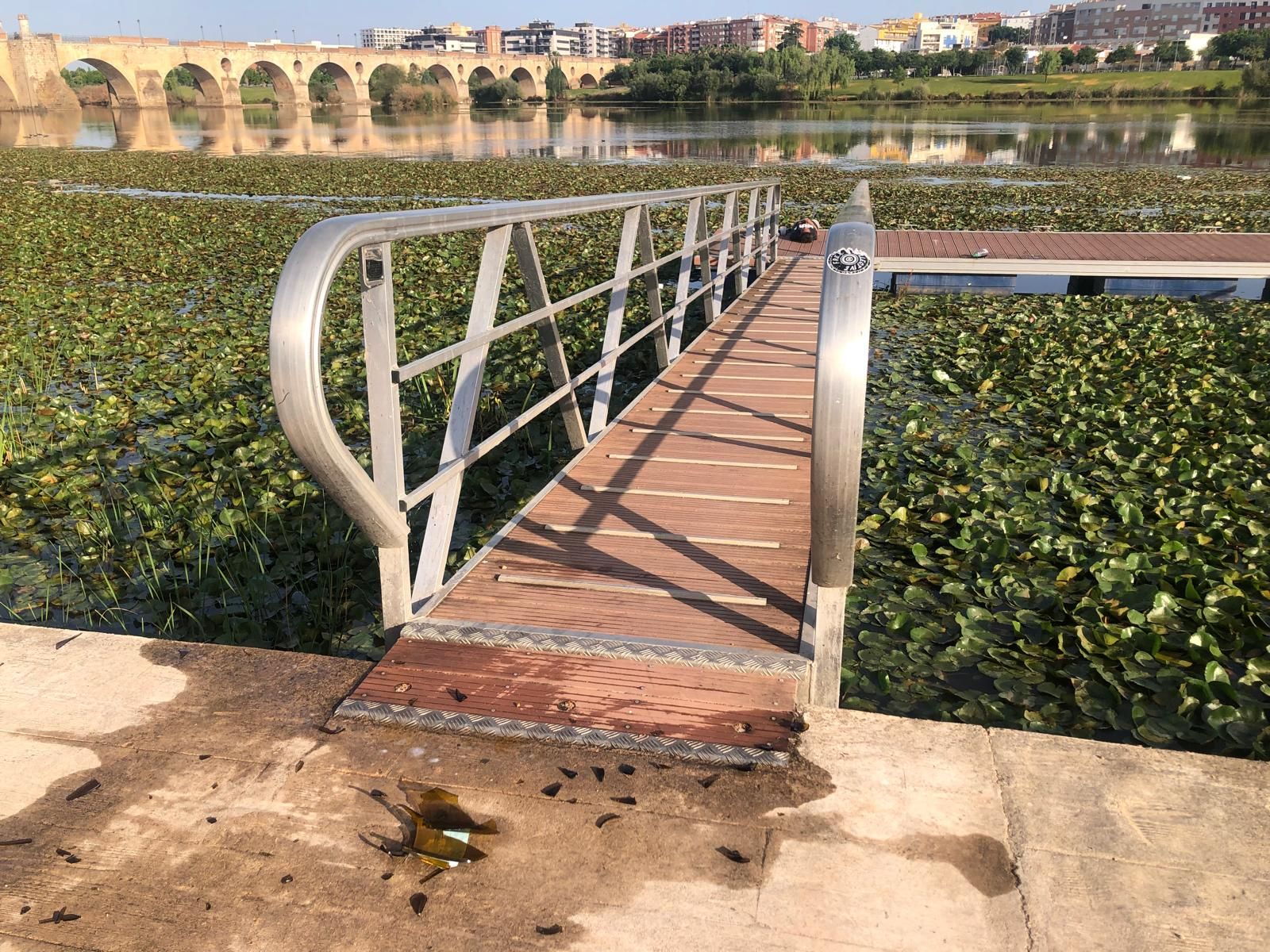 Así amanece el entorno del río Guadiana tras el revuelo de Los Palomos