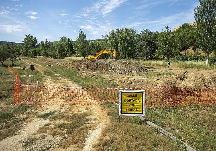 Así está obra del nuevo saneamiento de Cáceres.