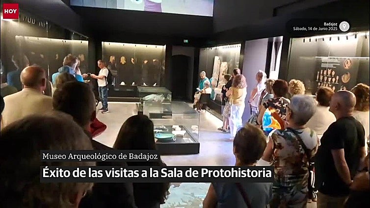 Éxito de las visitas guiadas a la Sala de Protohistoria del Arqueológico de Badajoz