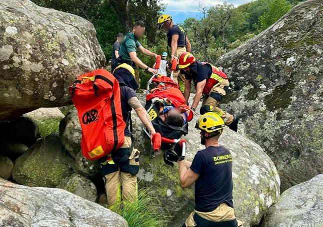 Complicado rescate este sábado en la comarca de La Vera.