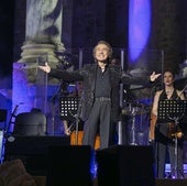 Raphael, en su reaparición en el Teatro Romano de Mérida.