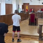 El procesado durante el juicio que se ha celebrado en la Audiencia de Badajoz.