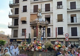 Salida de la procesión del Corpus Christi el pasado año.