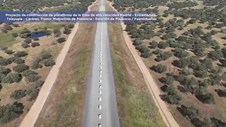 Así avanza la construcción del tramo de Ave entre Malpartida de Plasencia y Fuentidueñas