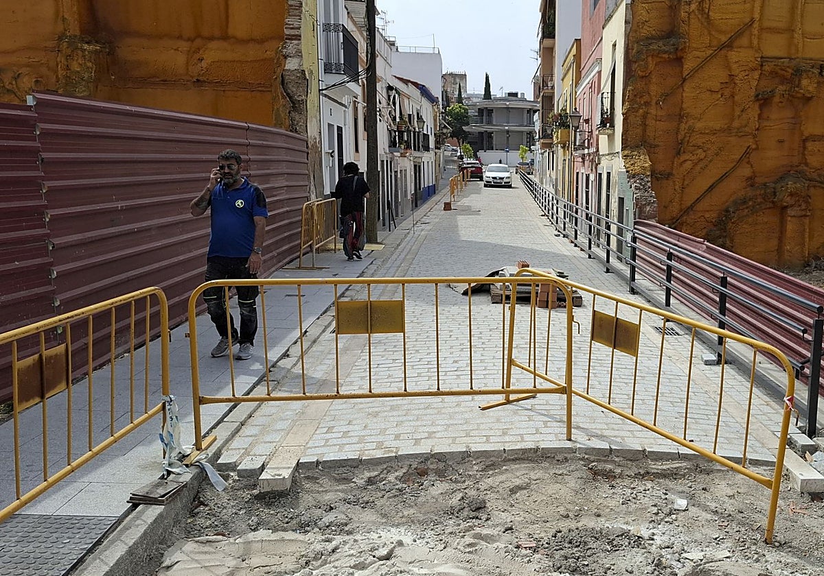 Las obras que están terminando en la calle Joaquín Sama.