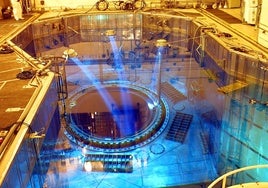 Interior de la central nuclear de Almaraz.