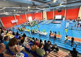 Ambiente de robótica en el pabellón Antonio Jara.