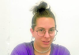 Laura Heristone, en Cáceres el pasado lunes.