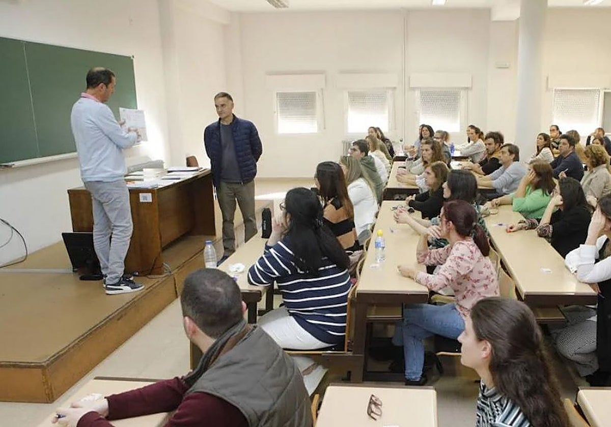 Pruebas en una oposiciones del Ayuntamiento de Cáceres.
