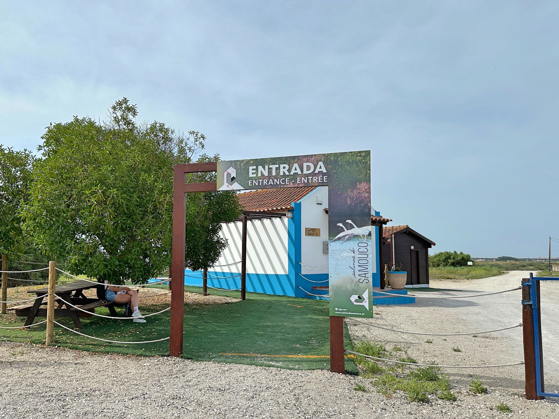 Recepción de las salinas de Samouco.