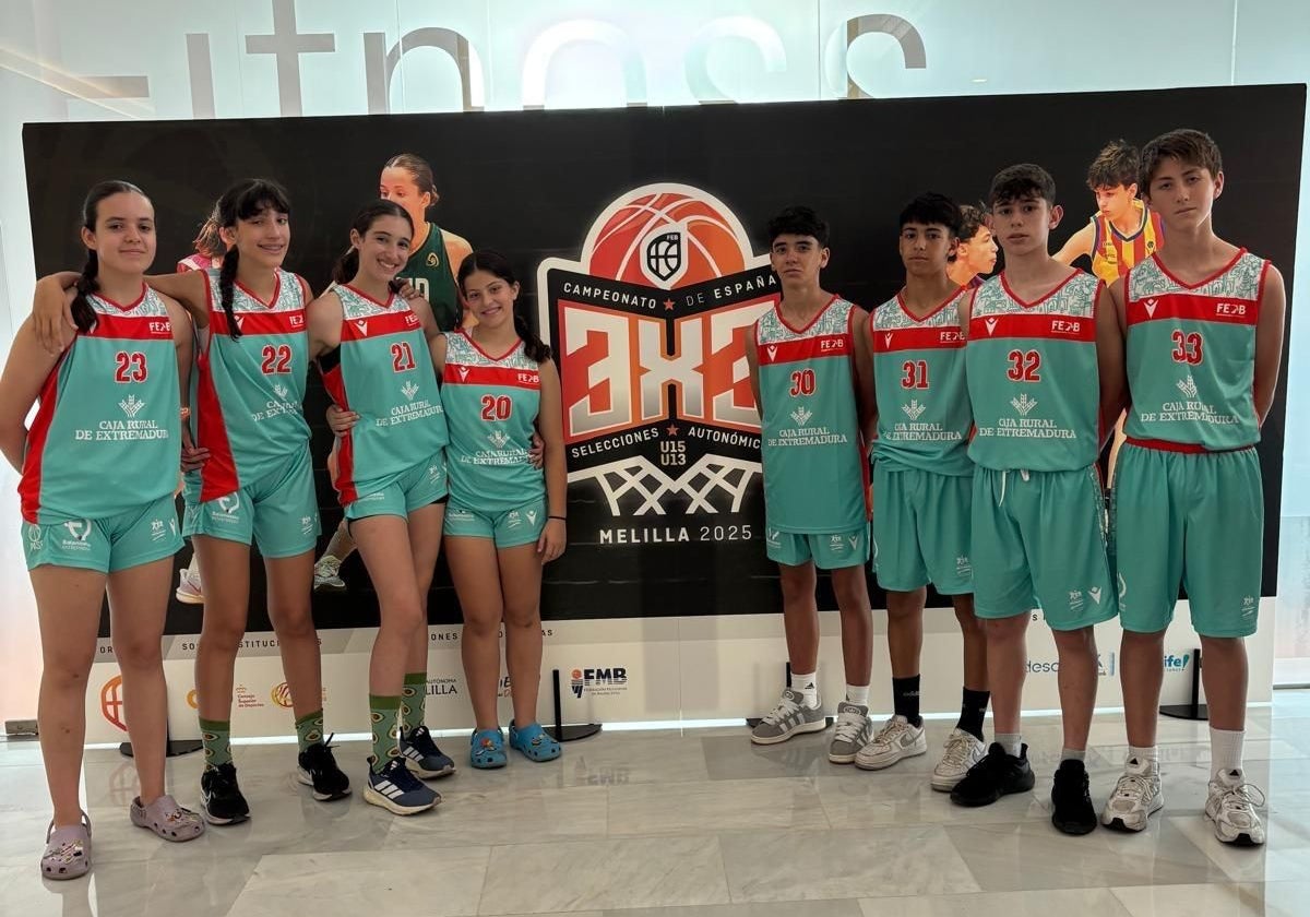 Selecciones sub-13 femenina y masculina participantes en el Campeonato de España.