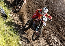 Samuel Tapia durante su participación en la décima prueba del Europeo en Gran Bretaña.