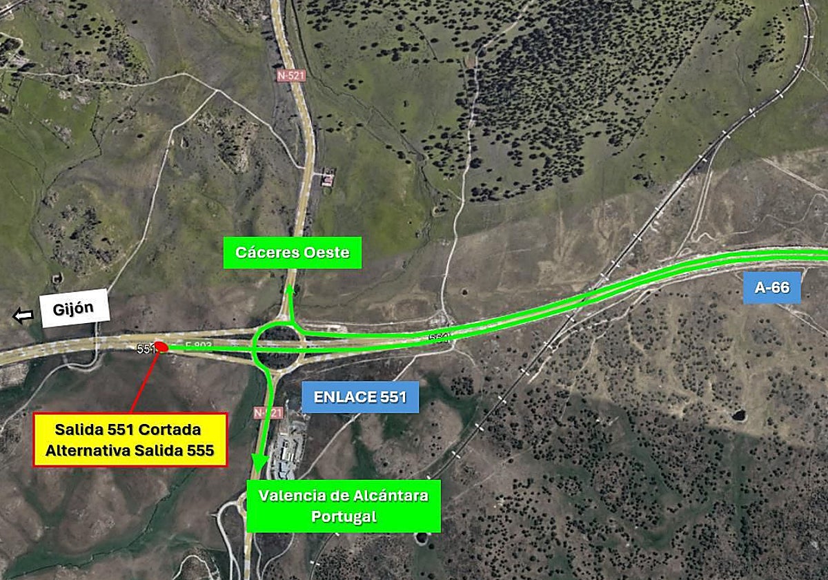 Plano del acceso que se cortará al tráfico a partir de este viernes.