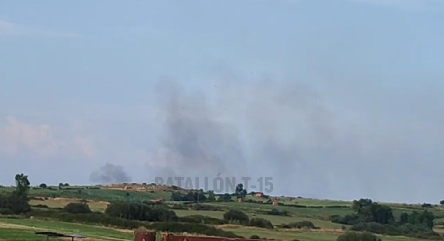 Incendio en Montehermoso.