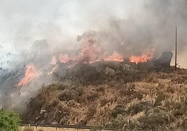 Incendio en Garrovillas de Alconétar.
