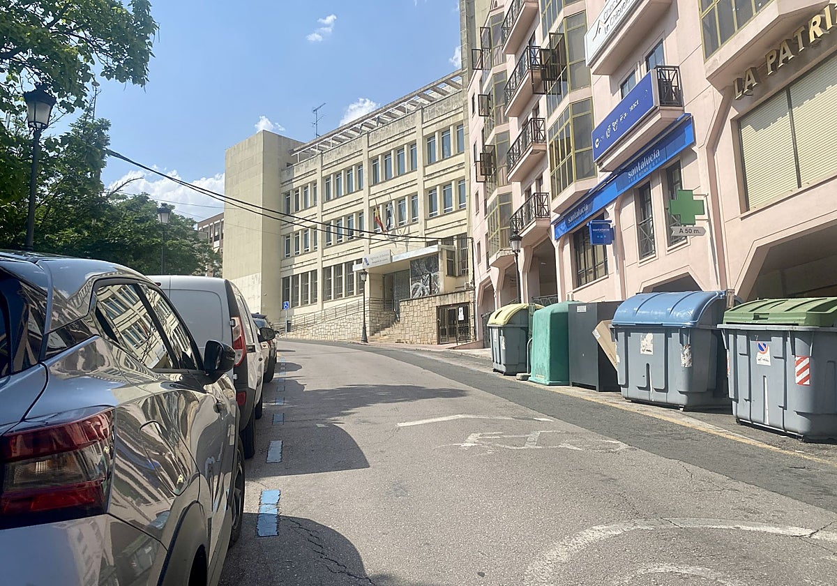 Calle María Telo, en Cáceres, donde ha tenido lugar el atropello este miércoles.
