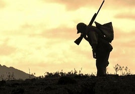 Silueta de un cazador.