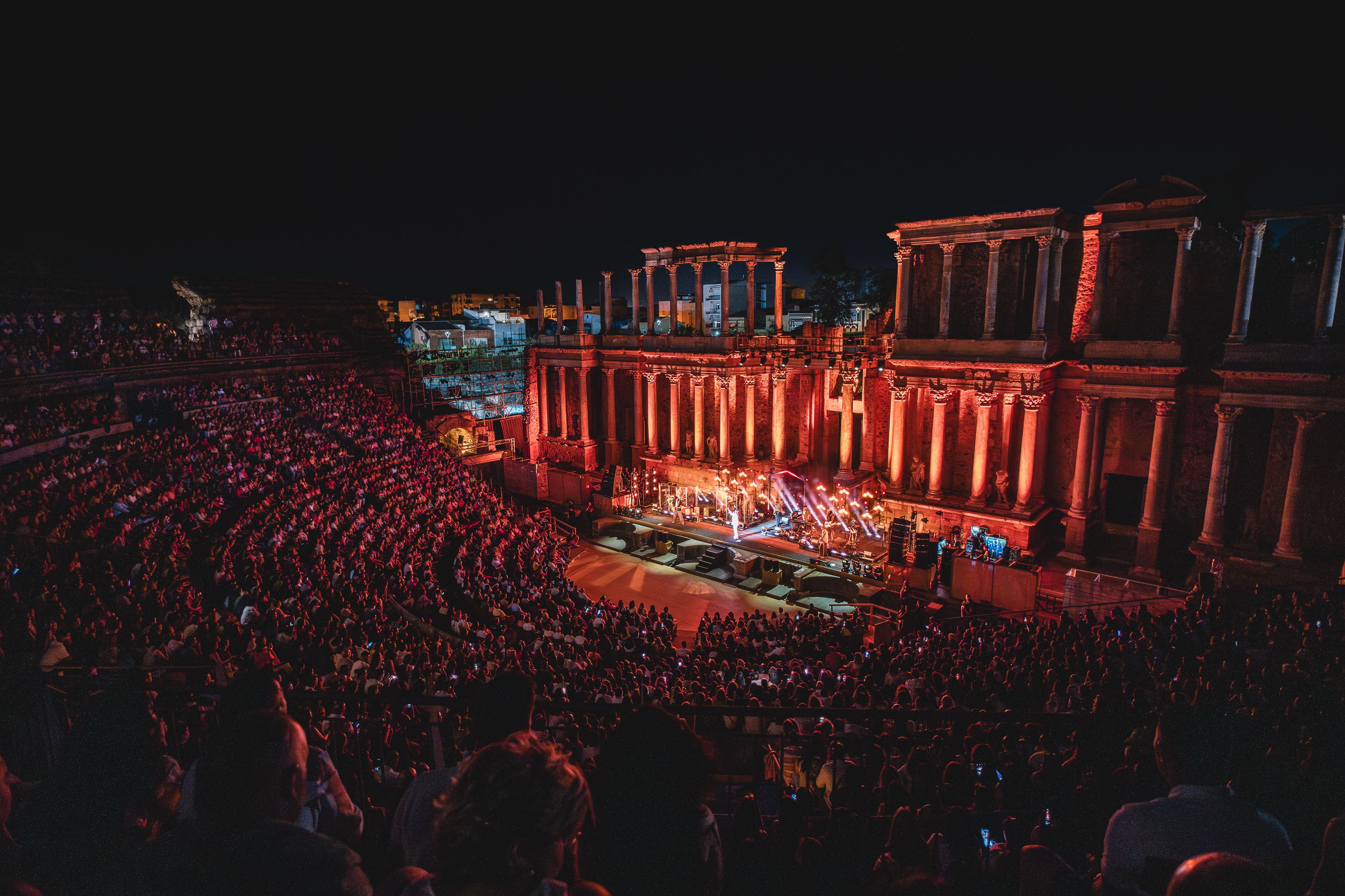 Imagen del Teatro Romano de Mérida en uno de los conciertos celebrados en esta décima edición