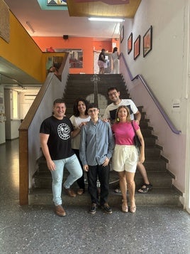 El alumno becado Raúl Arrabal