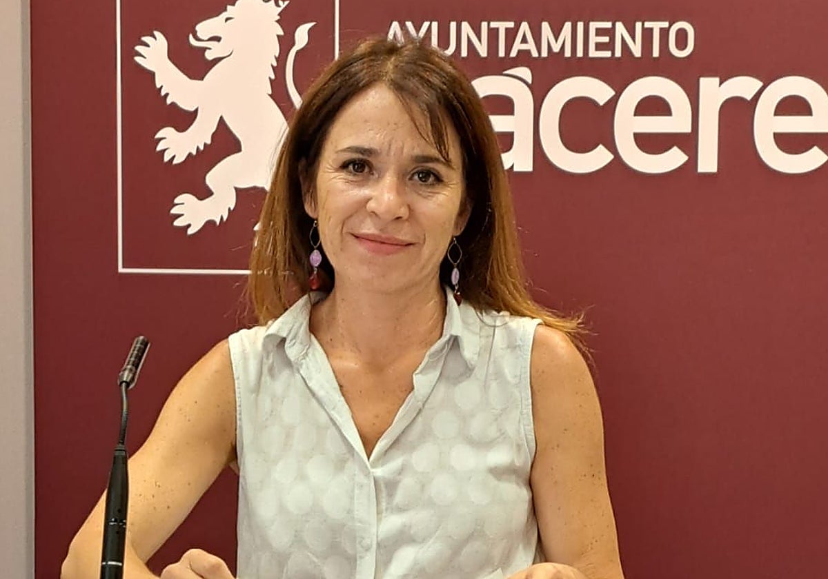 La portavoz del grupo municipal del PSOE, Belén Fernández.