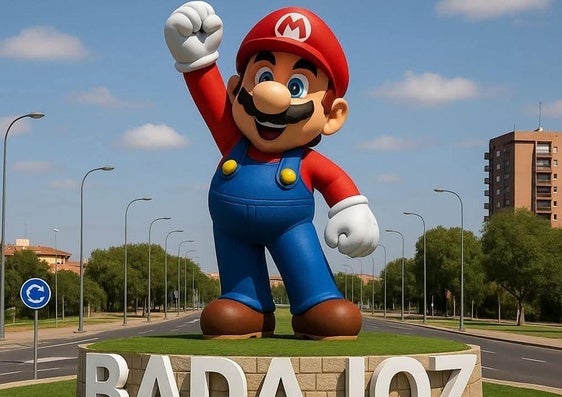 Uno de los memes sobre el robo de la figura de Mario Bros en Badajoz.