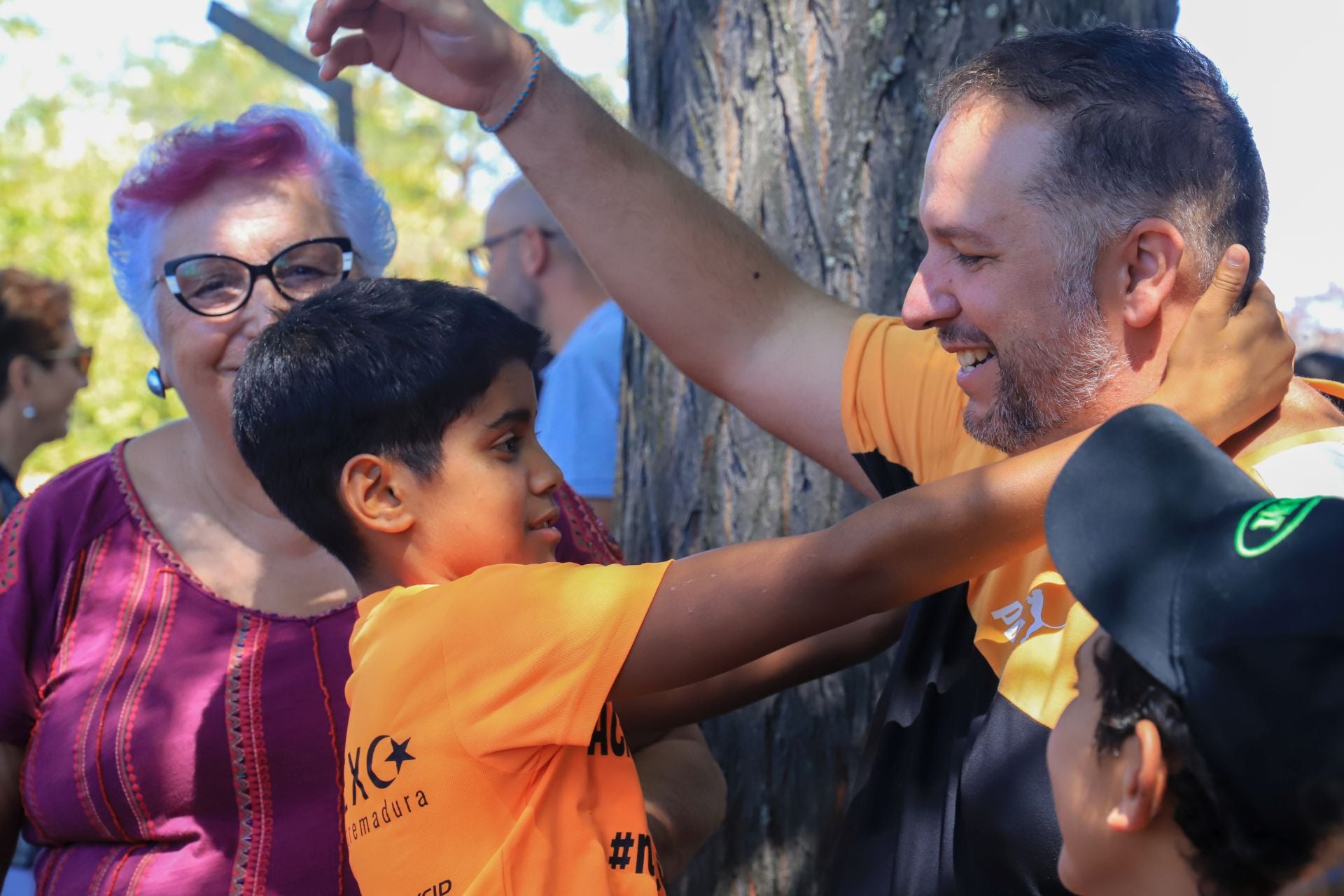 Despedida de los niños saharauis que pasaron el verano en Extremadura.