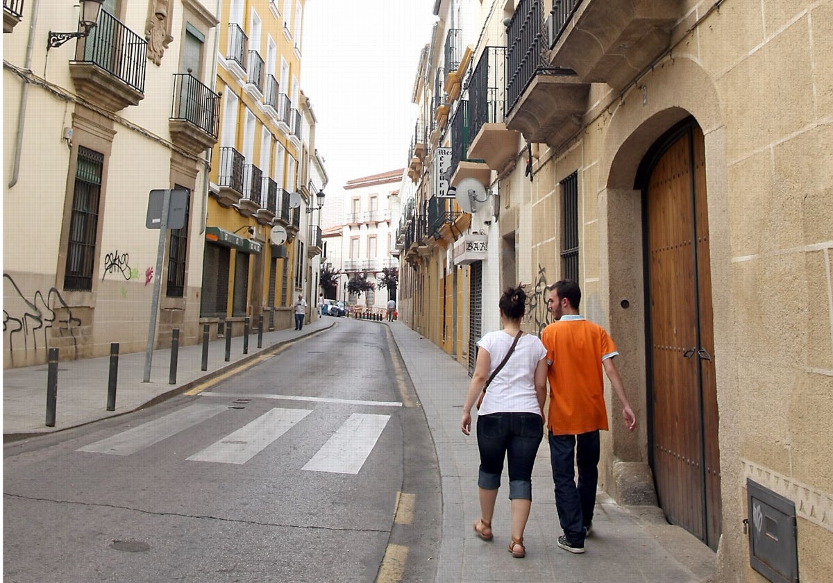 Imagen de archivo de la calle Barrio Nuevo, donde se produjeron los hechos.