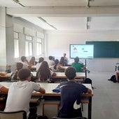 Alumnos en un instituto de la región en una imagen de archivo.