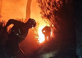 Fotos | Así trabajó la BRIF Pinofranqueado en el incendio de Las Hurdes
